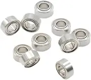 YFVFAGDMKV MR63zz Bearing (10PCS) 3x6x2.5 mm ABEC 7 Quality High-Speed MR63 ZZ Miniature Steel Ball Bearings for Fishing Castking Reel