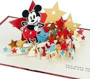 Hallmark Signature Paper Wonder Pop Up Birthday Card, Thank You Card, Encouragement Card (Mickey Mouse)