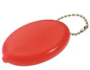 Lucky Line 94170 Squeeze Coin Purse with Ball Chain Red - Bulk