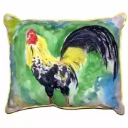 Betsy Drake HJ449 Bantam Rooster Large Indoor & Outdoor Pillow