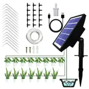 Solar Automatic Drip Irrigation Watering Device Kit Supported Pots Plants