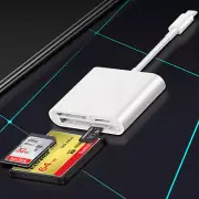 USB C CF/SD/TF Card Reader, Compact Flash Reader 3-Slot Memory Card Adapter