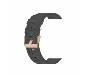 Stylish Canvas Watch Straps Compatible with Xiaomi GTS & GTS 2 Range - Charcoal