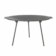 44cm Round Cast Iron BBQ Plate Griddle 3 Leg Camping Firepit Pan Garden Party
