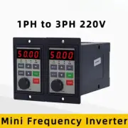 220V 0.2KW 0.4KW 0.75KW Single Phase input and 3Phase Output Frequency Converter