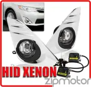 12-14 TOYOTA CAMRY LE JDM BUMPER CLEAR FOG LIGHTS+6000K HID KIT+OEM COVER+SWITCH (for: Toyota)