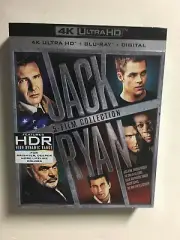 Jack Ryan: 5-Film Collection (4K UHD Blu-ray/Blu-ray,Digital HD) NEW w/slipcover