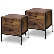 ALFORDSON 2x Bedside Table Oak