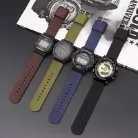 在飛比找Yahoo!奇摩拍賣優惠-高品質適配尼龍錶帶適用於卡西歐 GA-2100 AE-100
