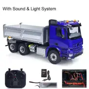 6X6 Metal Chassis 2025 1/14 Radio Control Hydraulic Tipper RC Dumper Light Sound