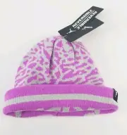 Jordan Girls Purple & Silver Reversible Beanie/ Winter Hat Size 8/20 New