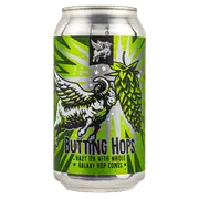 New England Butting Hops Whole Galaxy Hop Cone Hazy IPA 375ml Can