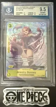 BGS 9.5 One Piece OP08-105 SR* Jewelry Bonney Alt Art - English - Two Legends