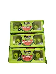 3 x Pack Peeps Sour Watermelon Candy 15 peeps individuals RARE NEW EASTER RARE