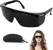 ELEPRUC Laser Safety Glasses IPL 190nm - 2000nm UV Safety Glasses Laser Safety Glasses for Eye Protection and Laser Hair Removal Tanning Red Light Therapy