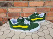 Sz 9.5 Vans Knu Skool Green Yellow Men LifeStyle Casual Shoes Skate Brazil Rare