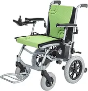 Lightweight Foldable Electric Wheelchair for Adult, Opened in 1 Second, Foldable Mobile Footrest, Only 14Kg, Can Support 350 pounds, Detachable Battery