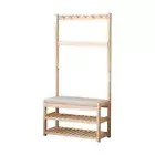 Livibe 3-in-1 Coat Rack, Shoe Rack & Bench