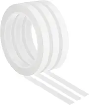 uxcell 3 Pack Whiteboard Tape, 11mm 7/16" Width Art Tape Dry Erase Board Pinstripe Thin Tape for Graphic Chart Grid Drafting Electrical Marking, White