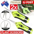 Pruning Shears Plant Scissors Trim Trees Snips Branch Garden Secateurs Tool 2PCS