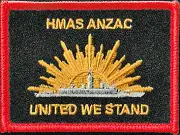 HMAS ANZAC Patch - "United We Stand" Militaria