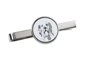 Clumber Spaniel tie clip with a dog Art-Dog