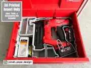Milwaukee Packout Tool Box Drawer Insert for M18 Brad Nailer (Insert Only)