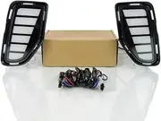 July King LED Daytime Drive Lamp Compatible for Toyota Corolla Cross 2024, B, 6000K White Front Bumper Daytime Running Light + Yellow Turning Signal Light + Ice Blue Night Daytime Running Light