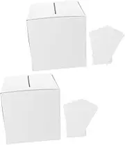 CHILDWEET Handmade Wedding Card Box Set Small Decorative Box for Birthday Bridal Shower Party Classic Style Paper Material