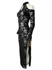 SHRINE Gothic Sexy Vampire Decayed Punk Burning Man Future Apocalyptic Dress