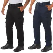 Men's Black or Navy Blue EMT/EMS Pants - Rothco Deluxe EMT Pants