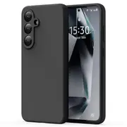 ZUSLAB Case for Samsung Galaxy S25 Case Nano Silicone Shockproof Gel Rubber Bumper Protective Cover for Samsung (2025) - Black