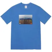 NWT Supreme NY Nike ACG Grid Logo T-Shirt Blue Men's M Medium DS FW22 AUTHENTIC