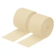 Crepe Paper Streamer Decoration 82ft Long 1.8 Inch Wide Light Coffee 2 Pcs