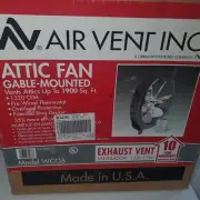 NEW! Air Vent Inc #5331 Gable Mount Power Attic Ventilator Fan 1320CFM 1900sq ft