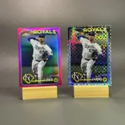 2024 Topps Chrome Seth Lugo 2x REFRACTOR LOT Pink + Xfractor 181 KC Royals