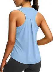 [G Gradual] Women's Workout Tops Racerback Athletic Tank Tops Sleeveless Loose Fit Yoga Running Gym Shirts for Women