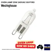 25W 240VAC G9 Pyro Halogen Bulb (300°C) for Westinghouse WLE524WC Oven | OEM