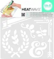 We R Memory Keepers HEATWAVE 7 x 7 in. Stencil - Flourish