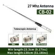 27MHz SMA-Female/SMA-Male/BNC Telescopic CB Antenna for Quansheng UV-K5 Baofeng