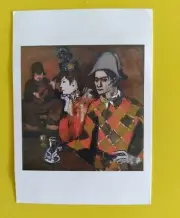 1905 AT THE LAPINE AGILE BY PABLO PICASSO POSTCARD