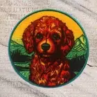 Poodle Dog Patch Face Cut out Iron on/Sew on Applique For Clothes