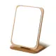 【小麥購物】木質化妝鏡(化妝鏡 桌面 簡約 木質化妝鏡 鏡子 梳妝鏡 鏡 折疊鏡)