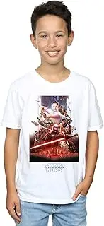 [Absolute Cult] Star Wars The Rise Of Skywalker Poster Boys T-Shirt White 3-4 Years