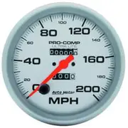Autometer Ultra Lite Speedometer 200 Mph In Dash Mechanical - 200mph, 5 Inch, AU4496