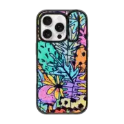 iPhone 16 Pro Impact Ring Stand Case MagSafe Compatible Crayon Floral by Matthew Langille