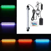 28CM RGB Remote Waterproof ip68 Aquarium LED Fish Tank Light Bar Submersible Lamp 7757 US PLUG