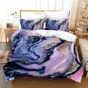 v5236 Bed Sheets Blue Ocean Marble Pattern Print Duvet Cover Cover Pillowcase Bedding Set Bed Sheets IU5236