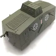 2023 1/100 Scale German WWI A7V Tank Model Fighter Military Model Tank Model for Collection