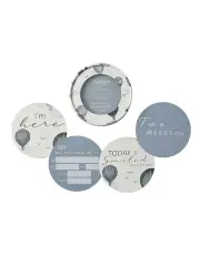 [Snuggle Hunny] Cloud Chaser And Indigo Reversible Milestone Cards in Blue